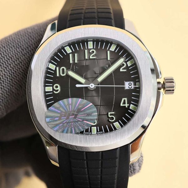 Designer-Aquanaut-Uhr, super dick, 8,6 mm, Herrenuhr, 5A, hochwertige, hervorragende automatische mechanische Uhrwerke, Gangreserve, 45-Stunden-Uhrzeit, Datum, Montre 5167, Uhren B3G7