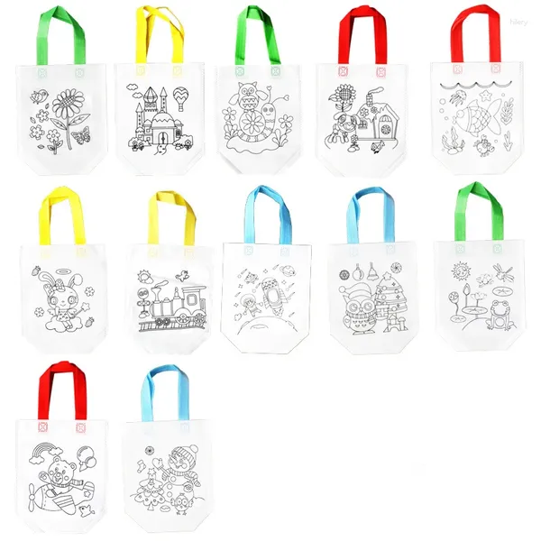 Favor de festas 24pcs Cartoon para colorir carnaval reutilizável para artesanato de arte diy de aniversário ou favores de suprimentos natal