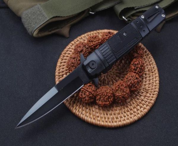 2019 New Knife Knives Side Side Open Spring Assisted KIFE 5CR13MOV 58HRC Stealuminum Hands EDC Colca di sopravvivenza tascabile pieghevole marcia 6546811