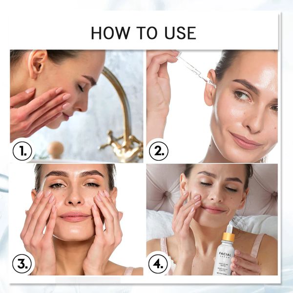 Soro de ácido hialurônico para face antienvelhecimento reduz as rugas levantando o levantamento de clareamento essência facial da essência coreana produtos de cuidados com a pele