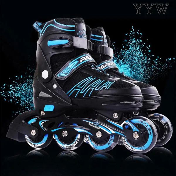 Schuhe Kinder Inline Roller Skates Schuhe Skating Boy Girl Kind Outdoor Innensport -Sneaker 4 Räder Blitzgetriebe Set