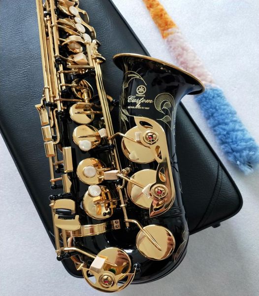 Saxofone Alto Black de alta qualidade YAS82Z Japan marca Eflat Music Instrument com Case Professional Level3334698