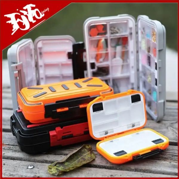 Caixas novas caixas de pesca à prova d'água quente Caixa de pesca Acessórios de ferramentas Caixa de armazenamento Fish Ganche Lure Fake Bait Boxes Carp para artigos de pesca