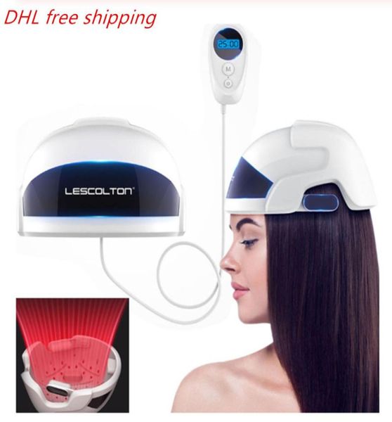 DHL Infrarot Light Therapie Haarwächse Helm 26 Dioden Behandlung Schneller Wachstum Cap Haarausfall Lösung Haarwächse Mach6349606