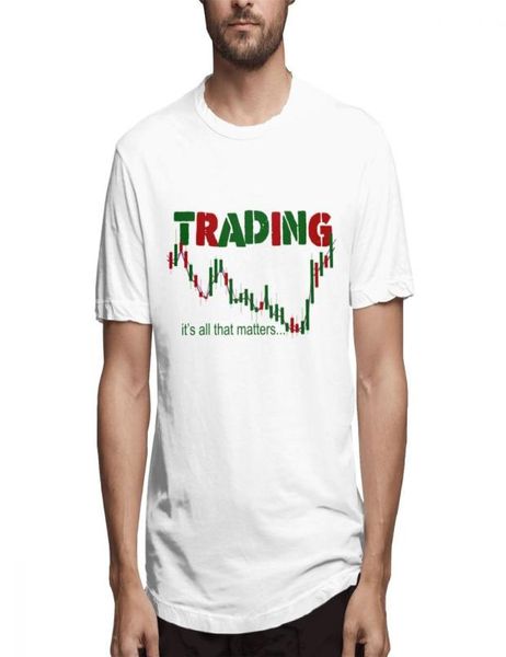 Men039s Oneck Aktie Aktienhandel T-shirt Investition Forex Börse Candlestick diagramm Harajuku T shirt7143756