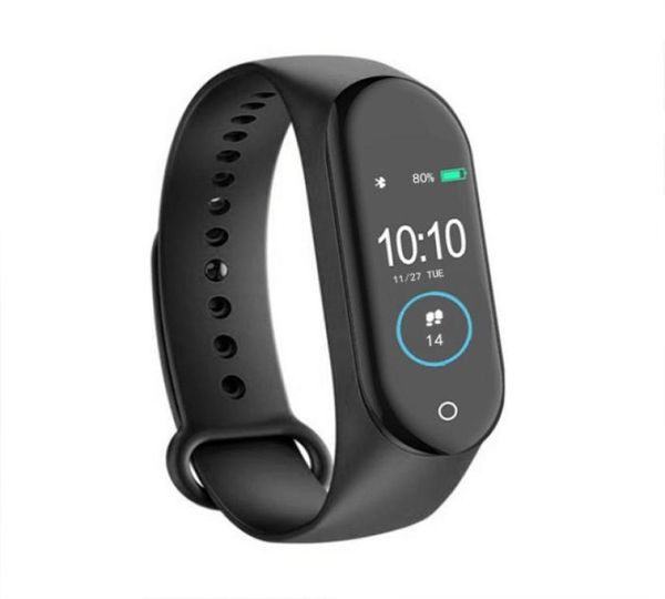 ID M4 Pulseira M5 Bandas de banda inteligente M6 Smartwatches Temperatura corporal Freqüência cardíaca Monitor de pressão arterial esportes à prova d'água FITNES6550100