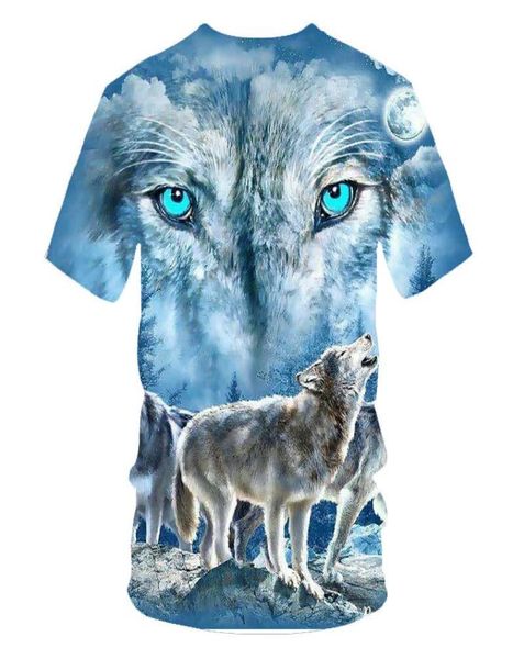 FACTORY Outlet Neueste Wolf 3D -Drucktier cool Lustig T -Shirt Männliche Kurzfilm -Sommer -Shirt T -Shirt Men039s Fashion T Shir6658579