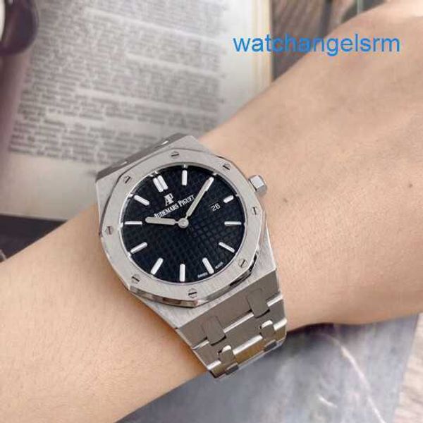 Athleisure ap forist watch серия Royal Oak Series Wame Womens 33 мм диаметром Quartz Движение Precision Steel Platinum Leisure Ladies Luxury Watch