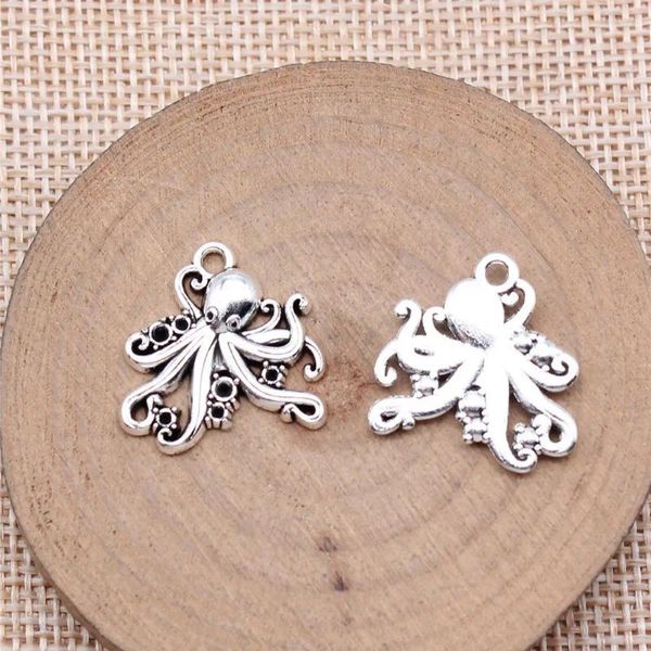 Charms Components Octopus Supplies für Schmuck 21x21mm 10pcs