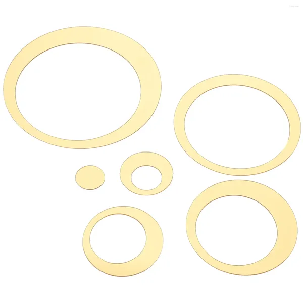 Tapeten Mirror Cuttable 3D Home Accessoires Circle (Gold 14 cm) Wandaufkleber für Schlafzimmerabziehbilder Wandmalerei Dekor