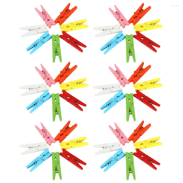 Frames 100pcs 25cm Mini Craft Craft Pegs Roupas Papel Po Po Offing Spring Clips para cartões de mensagem