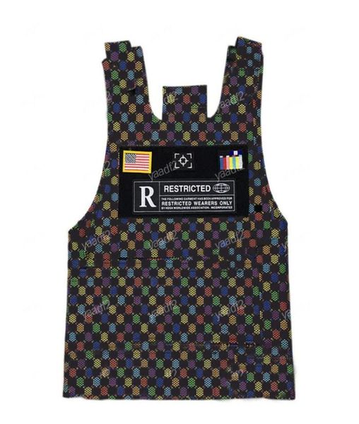 Multicolor -Buchstaben Taktische Weste Leder Schutzschützer Molle Plattenträger im Freien Radfahren Motorradwesten Tide Street Tank Tops Wome9501580