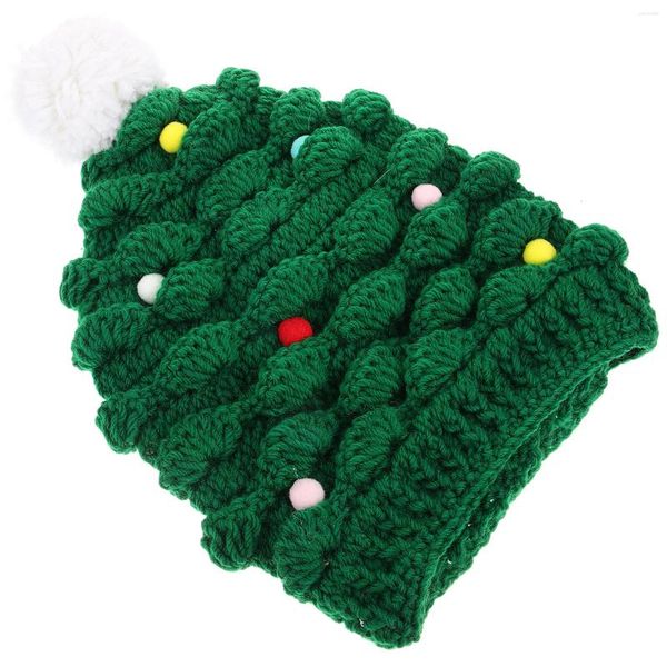 Parti dekorasyon kış dekor dekoratif örgü şapka Noel ağacı ambiyans örgü kışlar iplik sıcak bere xmas
