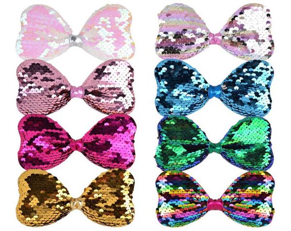 Paillettes coati per capelli a forma di cuore Clip per bambine che brillano le forcine boutique Accessori per capelli fatti a mano A3023275393