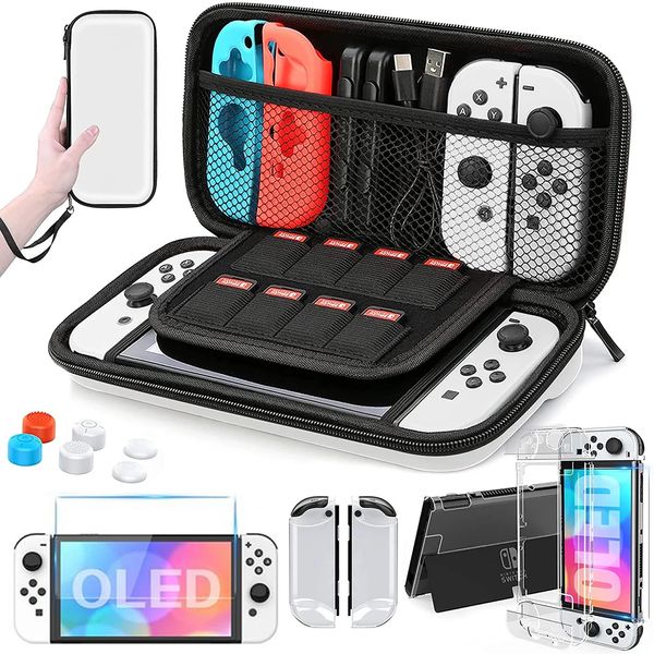 Acessórios Caso de bolsa para Nintendo Switch OLED CONSELHO CAPA DE FUNDAS ESTUCHE POUCH Protection Carcasa Protector ETUI Kit de armazenamento 240322