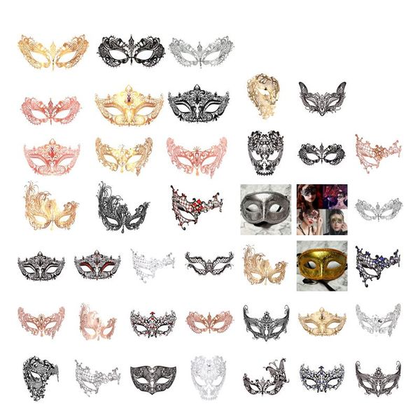 Maschere maschera per feste veneziane mascherata Halloween y Carnival Dance Cosplay Fancy Wedding Gift Mix Color Drop Delivery Events Forniture DHZRK