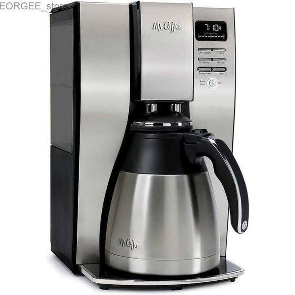 Café das cafeteiras BVMC-PSTX95 10 xícara Melhor máquina de café quente de fabricação Aço inoxidável Y240403