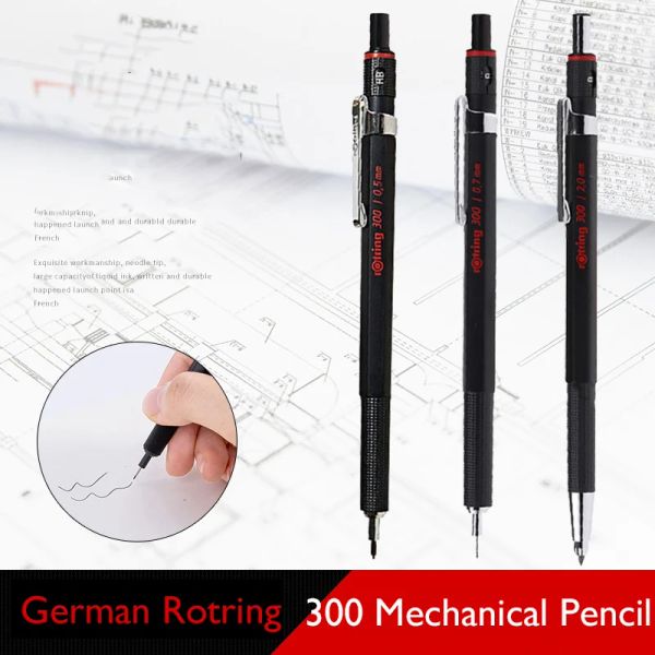 Lápis Origem Rotring alemão 300 Lápis mecânicos 0,5 mm/0,7 mm/2,0mm para graphics Design Stationery School Office Supplies