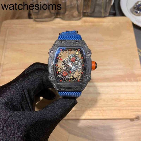 Ричардмилл часовые наручные часы дизайнер роскошные мужские механические наручные часы мужские волокнистые волокнисты