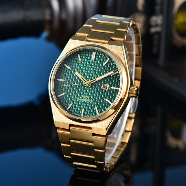 Relógios de designer masculinos de 40 mm de quartzo Recebem o Gold Luxury Designer Womens Black Watch for Mens Luxury AAA Quality Curren Watch Stoneless Steel Data apenas para Menwatch