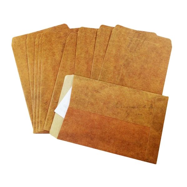 Blackboard 100pcs/lotto Nuova serie di francobolli di carta vintage Kraft Buste Antique Kraft Regalo regalo 16*11 cm all'ingrosso