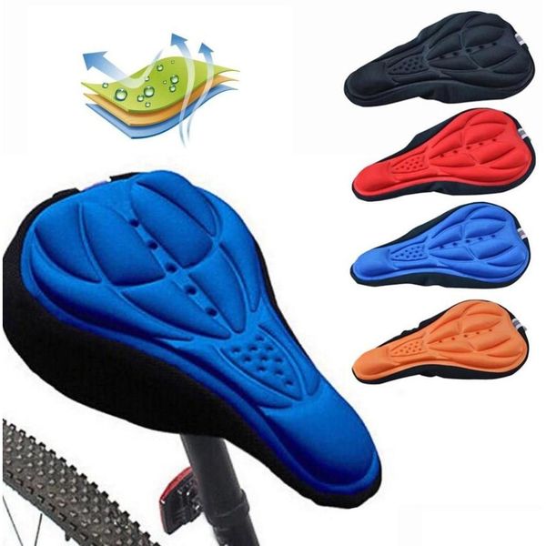 Seldas de bicicleta 1pc 3d Mountain Cycling Extra Comfort Trans Sile Gel Pad Cushion er Bicycle Seat6961603 Drop entrega Esportes ao ar livre Oth8b