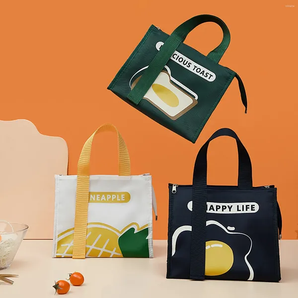 Borsa di stoccaggio per pranzo Borsa da pranzo isolati per alimenti termici Organizzatore portatile Organizzatori di scatole di lavoro Accessori per cucina Dropshipping