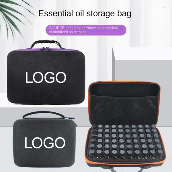 Bolsas de armazenamento Bolsa de óleo essencial de casca dura EVA portátil -Prova de 30/60 Box Sense Avançado