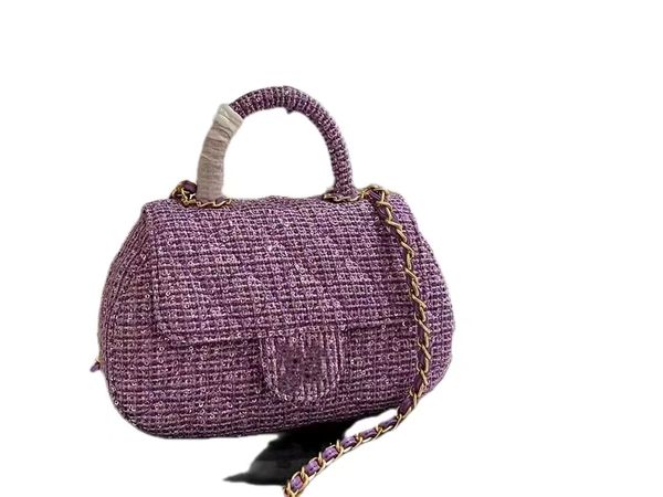 7A Fashion Design di lusso Women Original Woolline Handbag Candy Color Color Series Metal Flip Bag Delicate ed elegante borsa a traversa super all-in-one