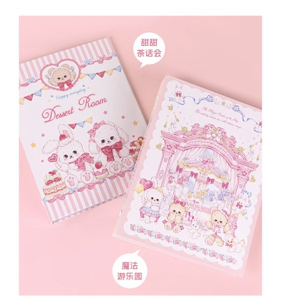 Álbum Cute 4 Styles A5 Binder Kpop PhotoCard Collect Book 4Grid 3inch Photo Holder Idol Foto Album Looseleaf Notebook