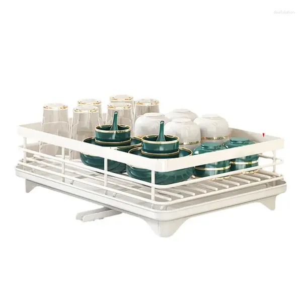 Küchenlagerstich Trocknungsregal Utensil Organizer Schelf für Arbeitsplatten Table Geschirrtrockner Racks Organisation Chopstäbchen