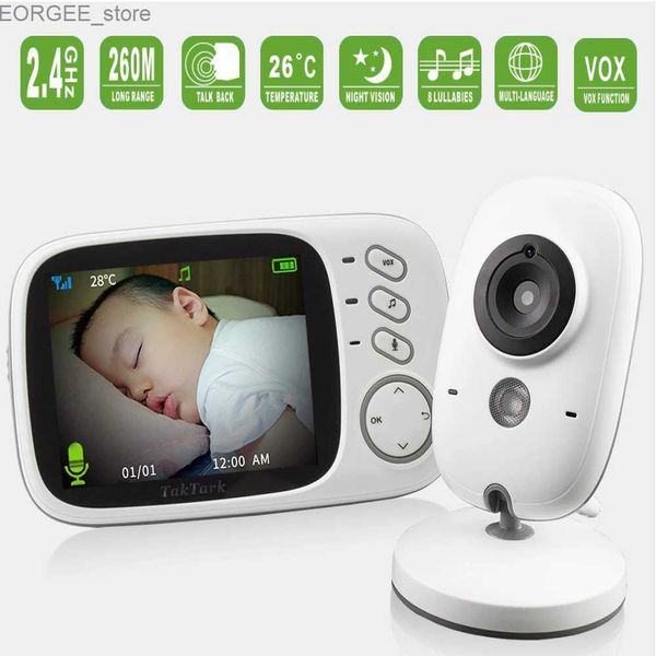 Andere CCTV -Kameras VB603 Mini -Kamera Smart Home Cry Alarmüberwachung mit Sicherheit Videoüberwachung 3,2 Zoll Wireless Video Babyphone Y240403