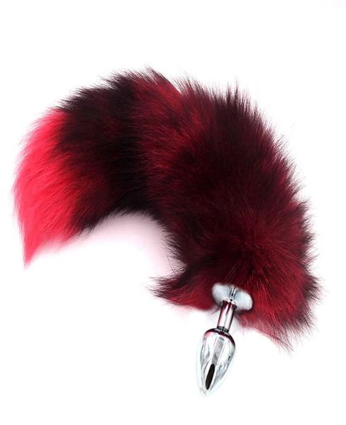 Fox Tails Plugs Metal Butt Cuggino Gampi di sesso Giochi di ruolo Giochi Cosplay Toys Drop4334947