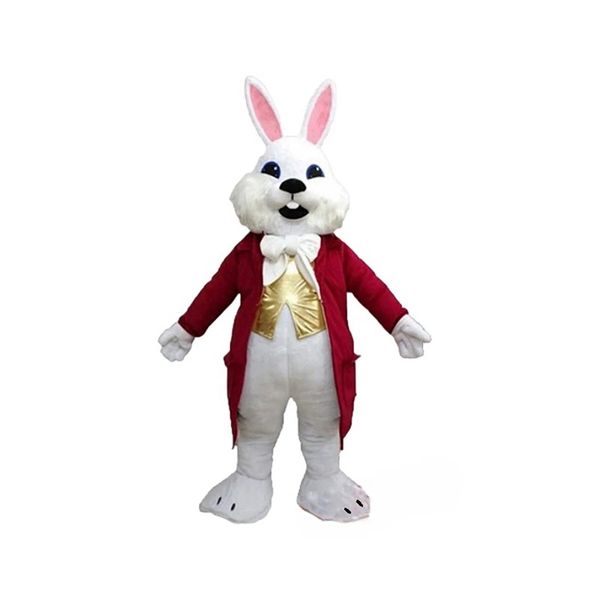 2024 Yeni Özel Sevimli Paskalya Tavşan Tavşan Maskot Kostümleri Sıcak SATIN Paskalya Süslü Elbiseler Okul Yardım Partisi Karnavalı