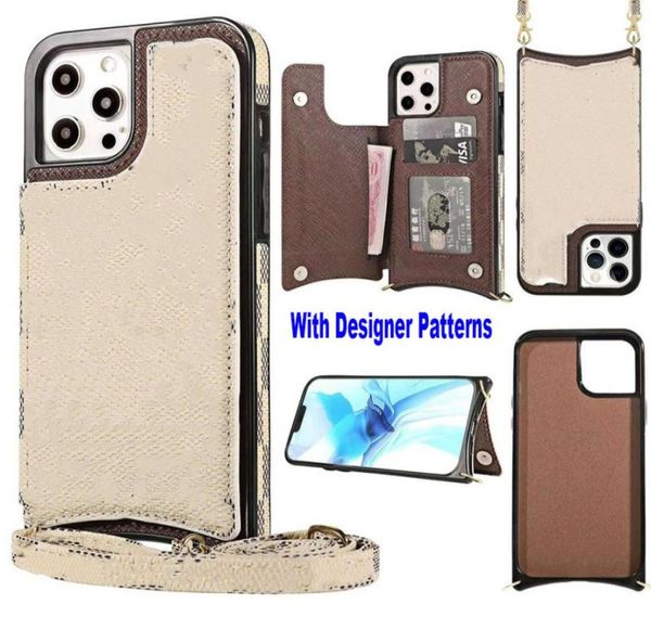 Luxus -Designs Brieftaschenlederhüllen für iPhone 14 Pro Max 14PLUS 13PRO 12 11 Premium Magnetic PU Leder Modedesigner Protect4368103