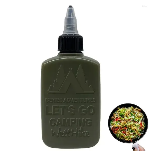 Werkzeuge Ölspender 100 ml kleine Campingflasche mit Twist Top tragbarer, undcover-Sichtflaschen für Sojasauce