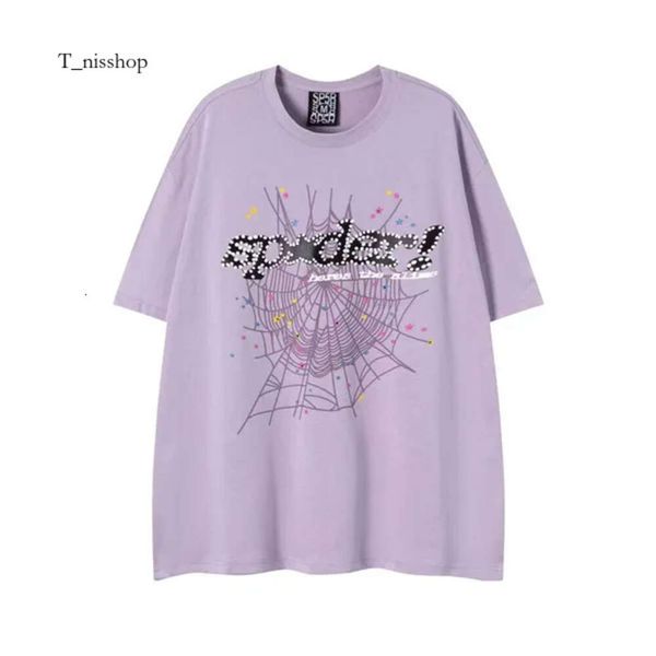 Spide T Men Designe Tshirt numbe 555555 STA пена пинта высококачественная хлопковая розовая женщина женские жены tshits thendy tee tee fore -vesatile mens t shut 721