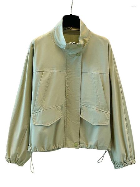 Giacche da donna Stand Collar Giacca bomber sciolta Baseball coreano Baseb