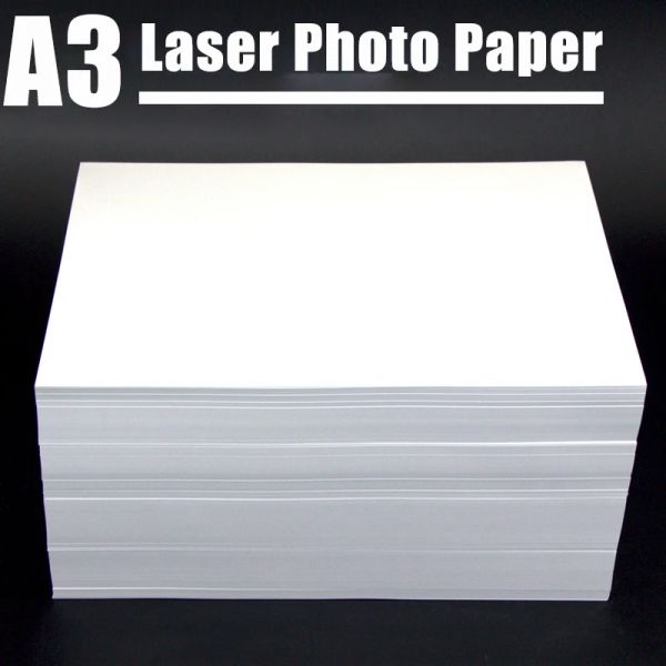 Papel de papel de dupla face laser papel de impressão fotográfica em tamanho duplo de tamanho fosco para impressora a laser