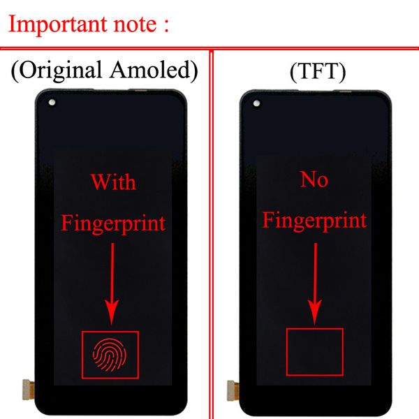 AMOLED / TFT 6,43 Zoll für Oppo Realme GT 5G GT Neo Master Neo Flash Neo2t LCD -Touchsbildschirm Digitalisierer Montage