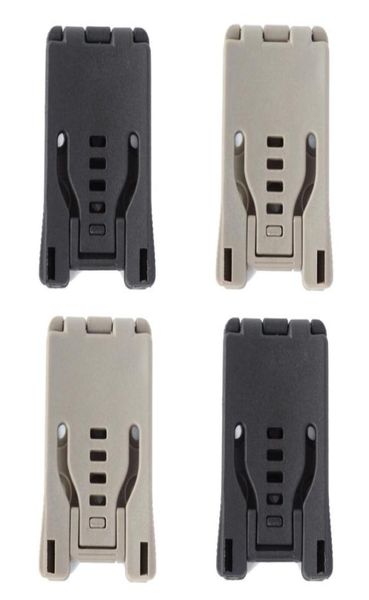 4pcslot Black Khaki Belt Loops Großer Tek Lok -Gürtel -Clip für Messer Kydex -Scheide -Holster mit Screw4968489