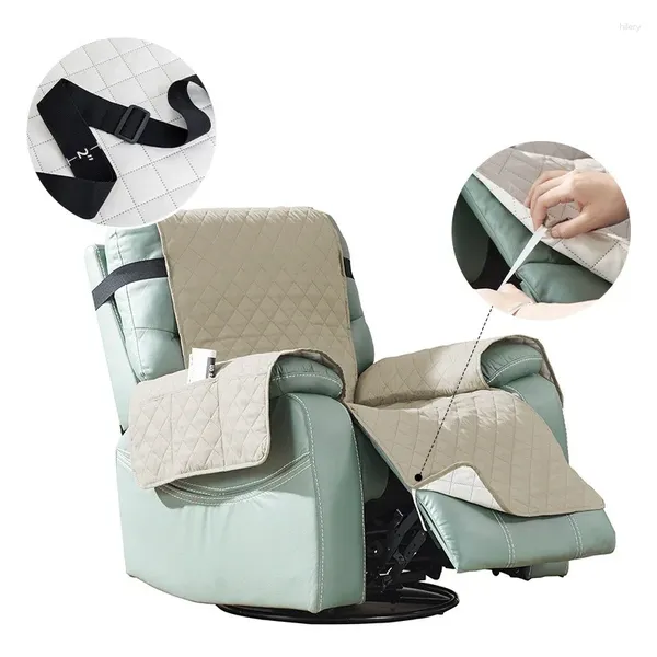Coperture per sedie Copertina non slip di divano di divani per pipistrello con cinghie elastiche lavabili per la protezione dei mobili reclinabili