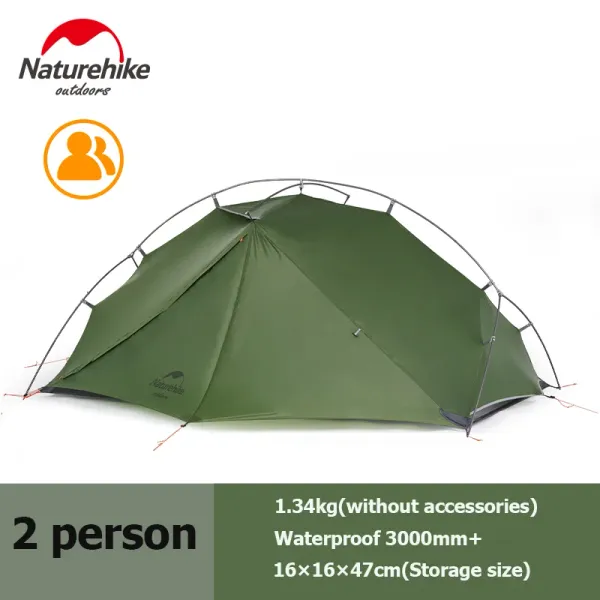 Rifugi Naturehike Vik Tenda 1 persona Ultralight Tenda portatile Tenda da pesca ariosa tenda impermeabile in via di escursionismo Tenda all'aperto