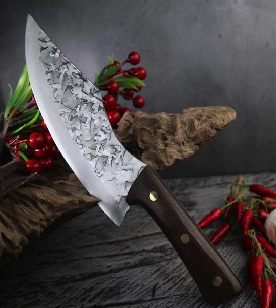 Forgiatura a corto di coltelli da coltelli da carne giapponese giapponese ad alto contenuto di carbone ad alto contenuto di coltello da cucina fatto a mano da chef tagliere per macellaio267i5775403