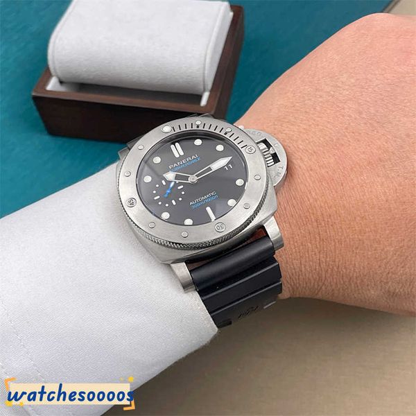 Relógios mecânicos Market Luxury Stealth Metal Watch for Men PAM01305 Watersperpper Watches Designer Moda Mank