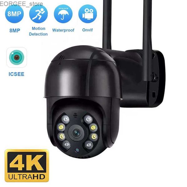 Altre telecamere CCTV WiFi Security Camera Wireless Surveless Camera da esterno Waterproof CCTV Camera 4K Security Protection AI Tracciamento umano ICSEE Y240403