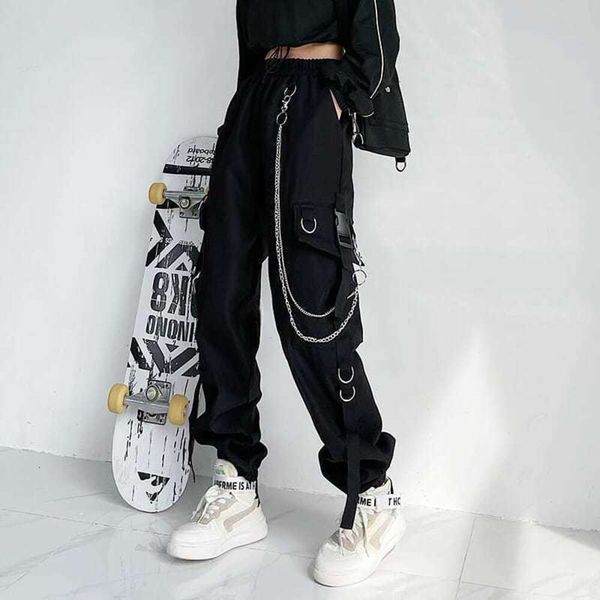 Calças de roupas de trabalho Maillard, primavera masculina e outono da versão coreana da moda High Street Hip-Hop calças esportivas casuais soltas