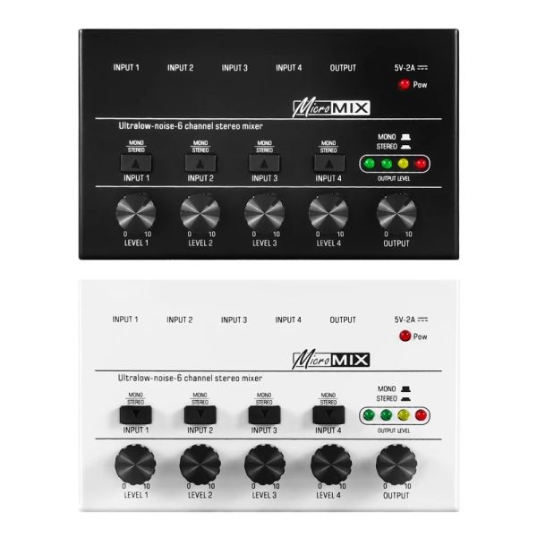 Аксессуары Миксера Mini DJ Low Noise Sound Mixer Ultra Compact Professional KTV Sound Mixer Fourway Stereo Mixer x6hb