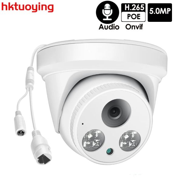 Sistema 5MP Mini Poe IP Camera H.265 Dome CCTV Rilevamento della fotocamera ONVIF per Sistema NVR Sosciugurazione internazionale interno