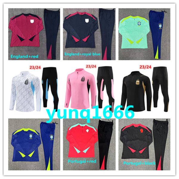 2023 2024 Portoghese Soccer Soccer Trackuit National Football Giacca da allenamento da calcio Set 23 24 Brasile Mans Child Tracksuits Set da jogging Sopravvivi al Fode Chandal Tuta